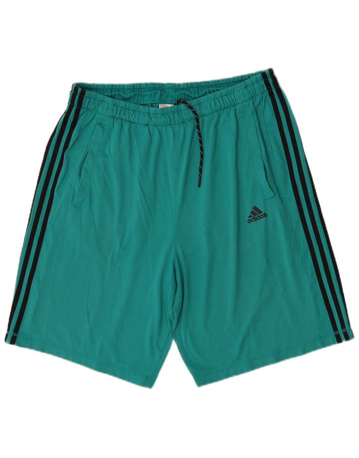 Adidas Herren Climalite Sport Shorts XL Grün Polyester