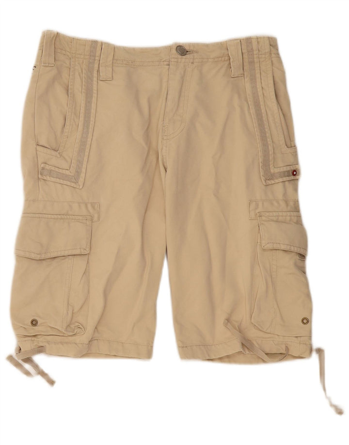 YES ZEE Mens Cargo Shorts W30 Medium Beige