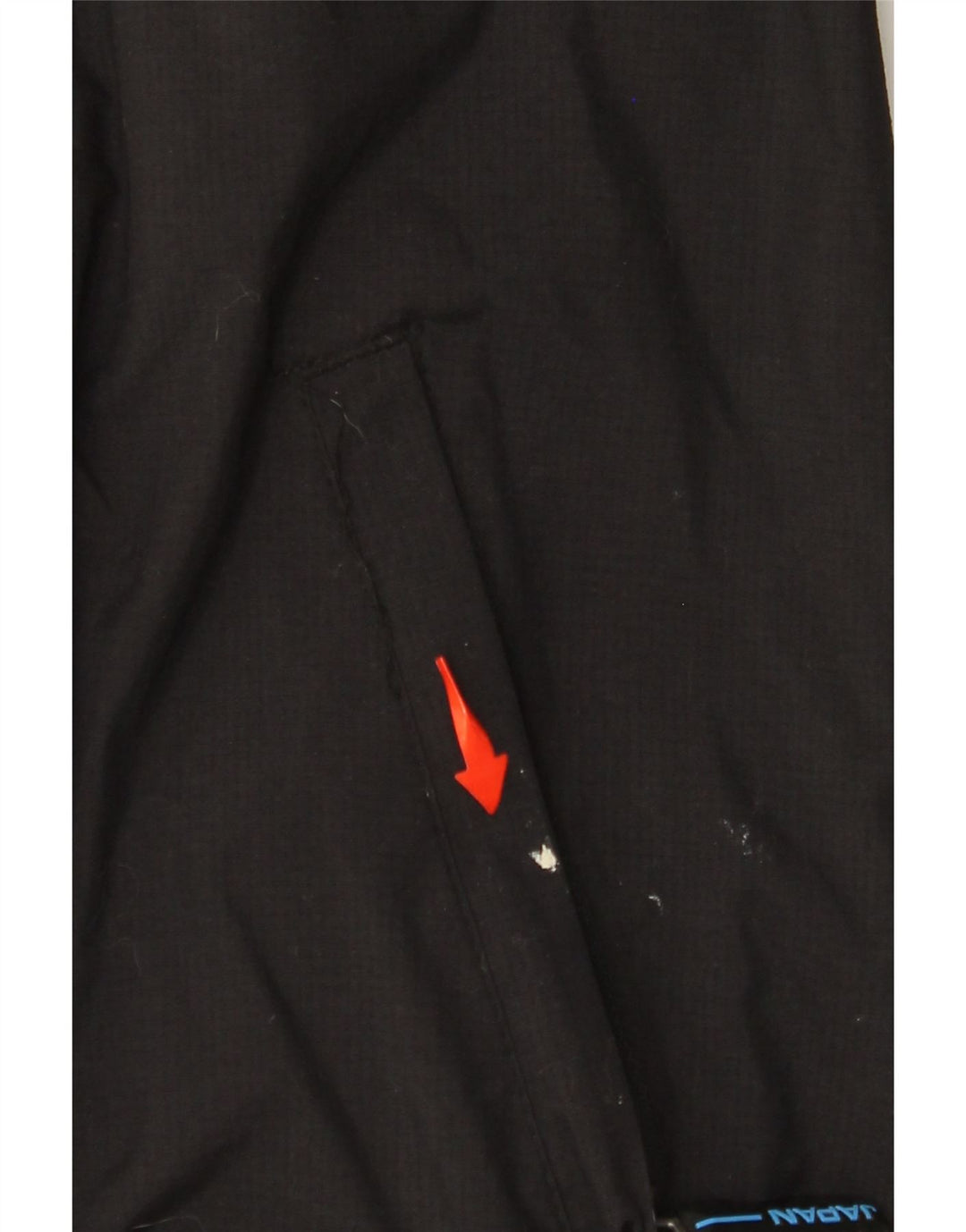 SUPERDRY Damen-Windbreakerjacke mit Kapuze, UK 16, Größe L, schwarzes Nylon