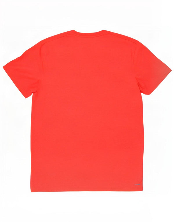 Adidas Herren Slim Fit T-Shirt Top Large Rot Polyester