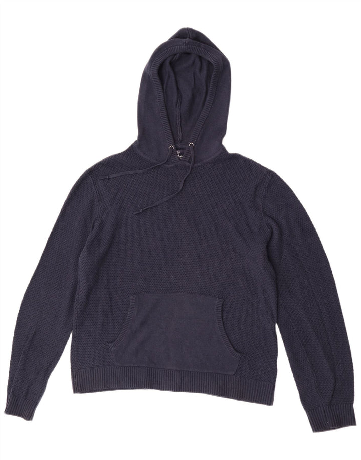 Gap Herren-Kapuzenpullover aus mittelblauer, marineblauer Baumwolle