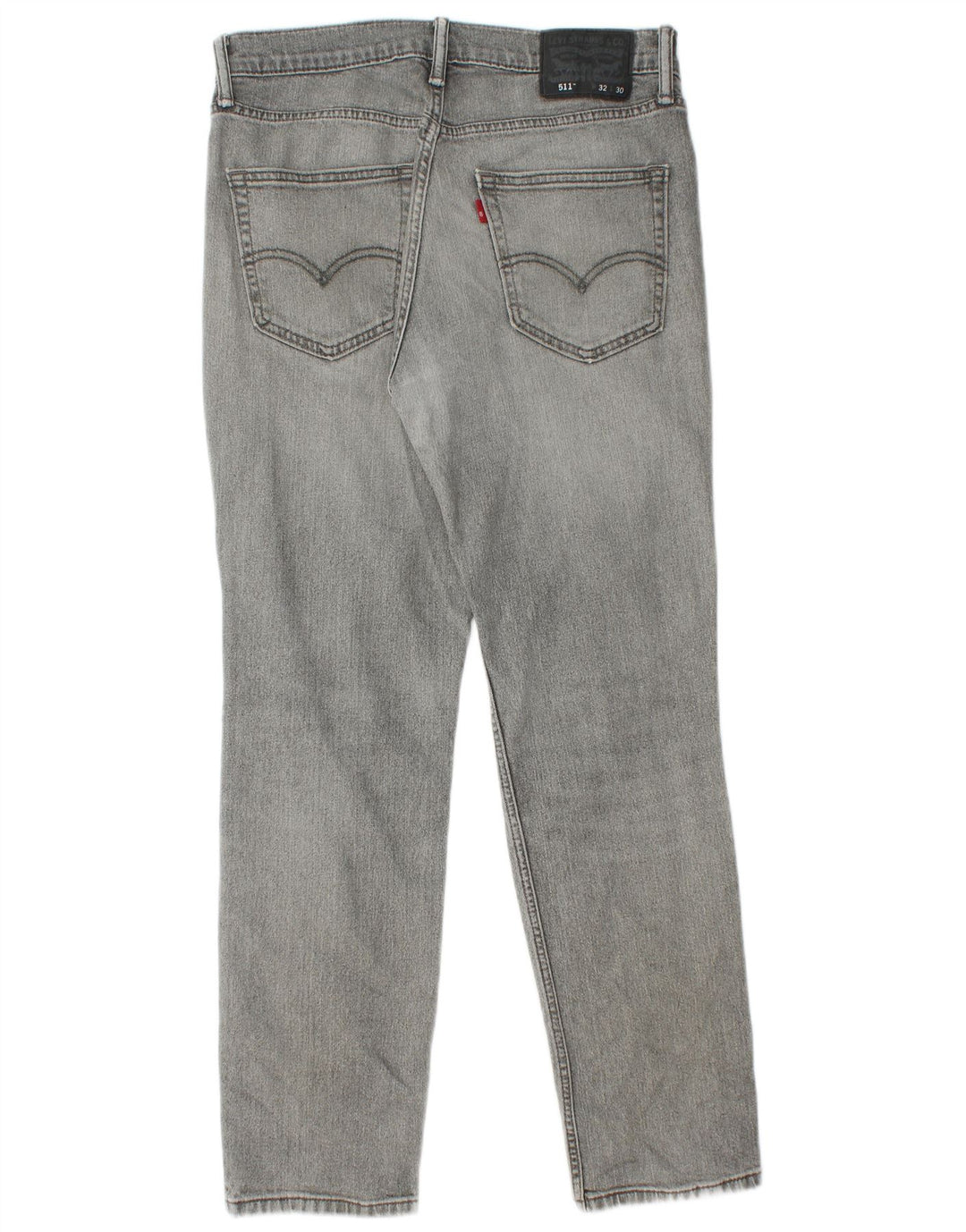 Levi's Herren 511 Distressed Slim Jeans 32 L30 Graue Baumwolle