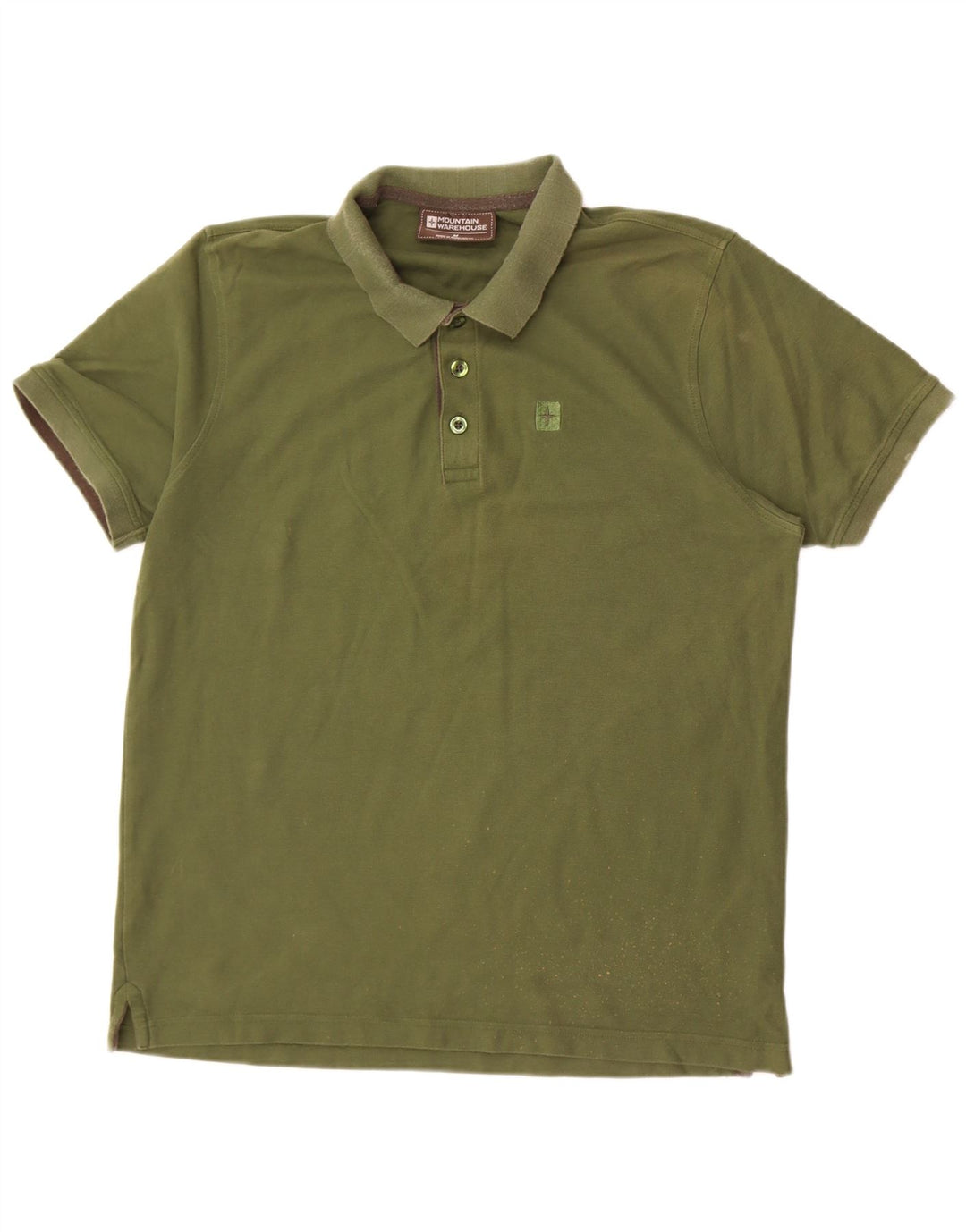 Mountain Warehouse Herren-Poloshirt aus mittelgrüner Baumwolle