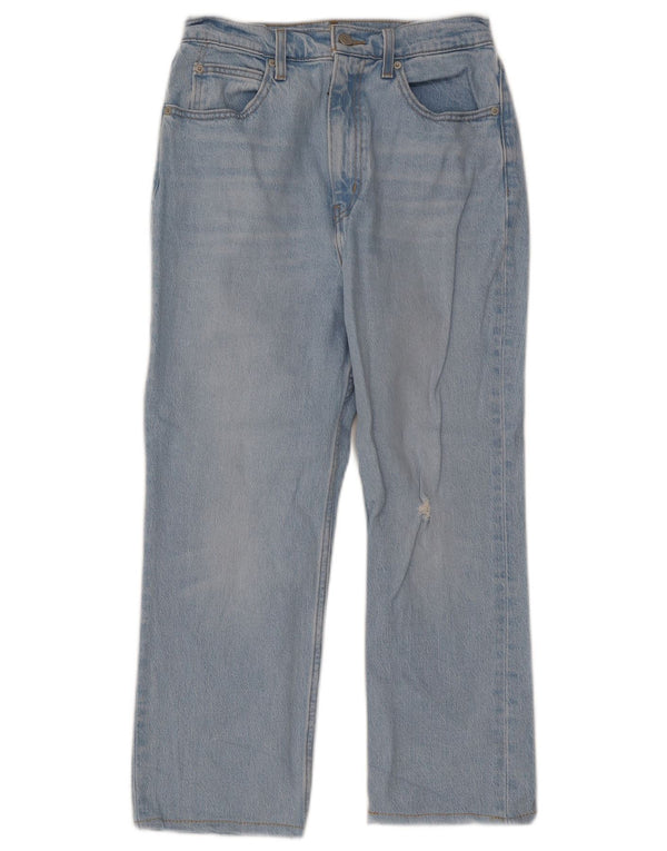 Levi's Damen-Jeans mit hoher Taille, kurz geschnitten, W28, L23, blaue Baumwolle