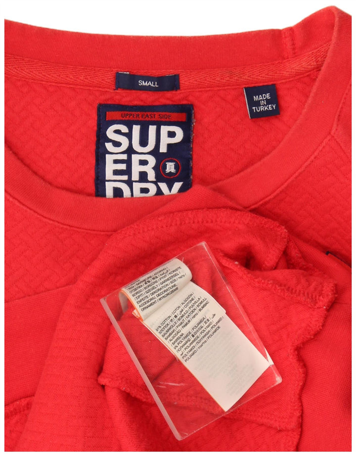 Superdry Damen-Sweatshirt mit Grafik, übergroß, Größe S, Blau, Größe 40, Baumwolle