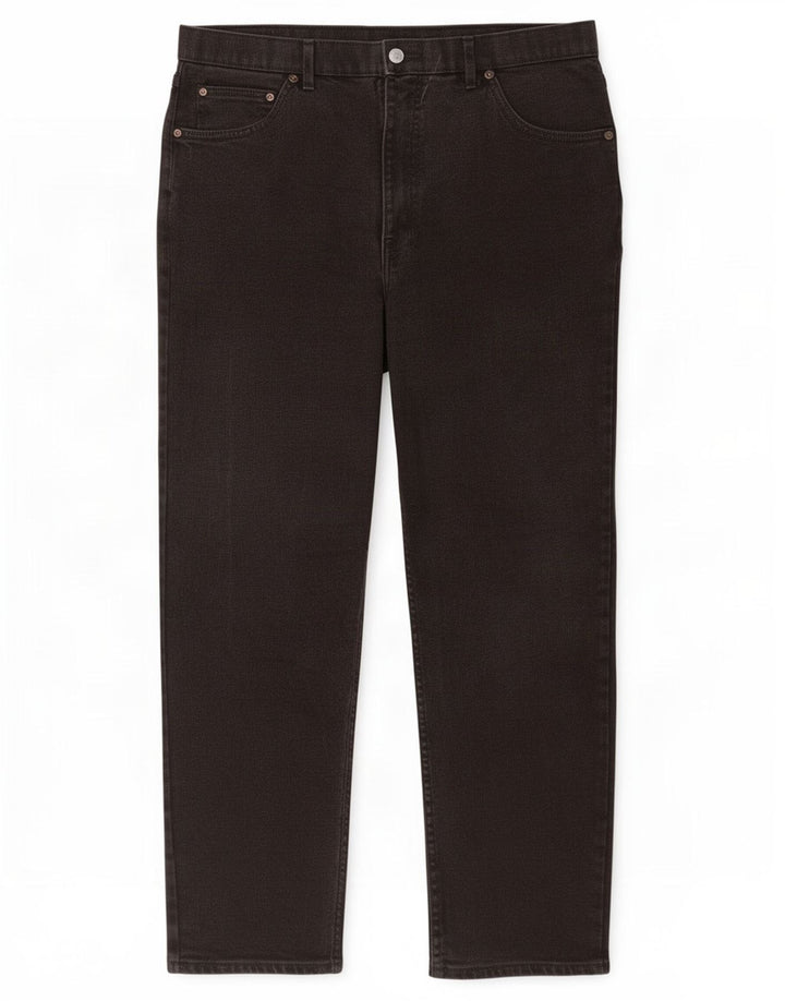 Marks & Spencer Herren Straight Jeans W36 L29 Schwarze Baumwolle
