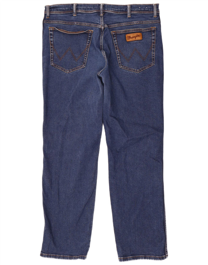 Wrangler Herren Texas Straight Jeans W40 L32 Blaue Baumwolle