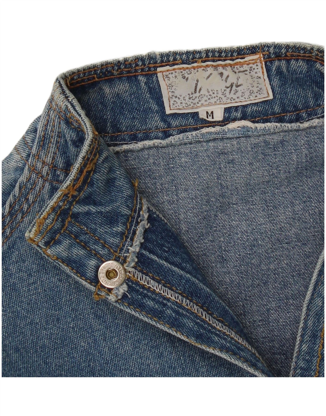 Vintage Damen Jeansjacke UK 14 Mittelblau
