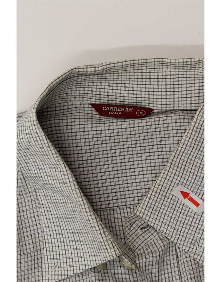 Carrera Herrenhemd 2XL Grau kariert