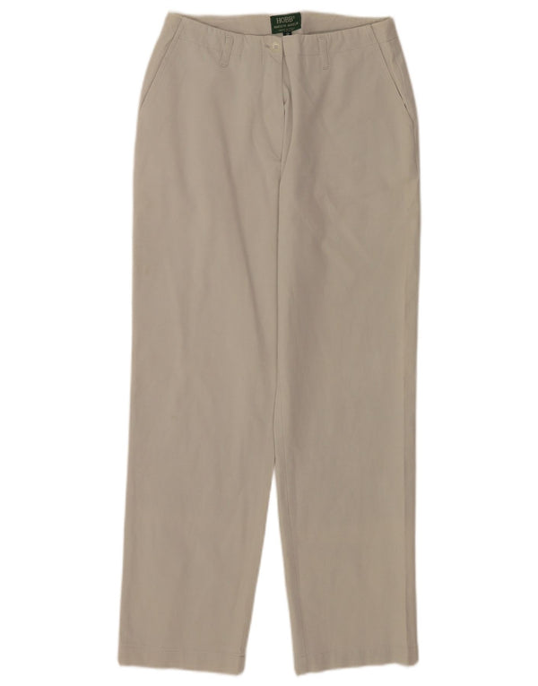 Hobbs Damen Gerade Freizeithose UK 8 Small W27 L28 Beige Baumwolle