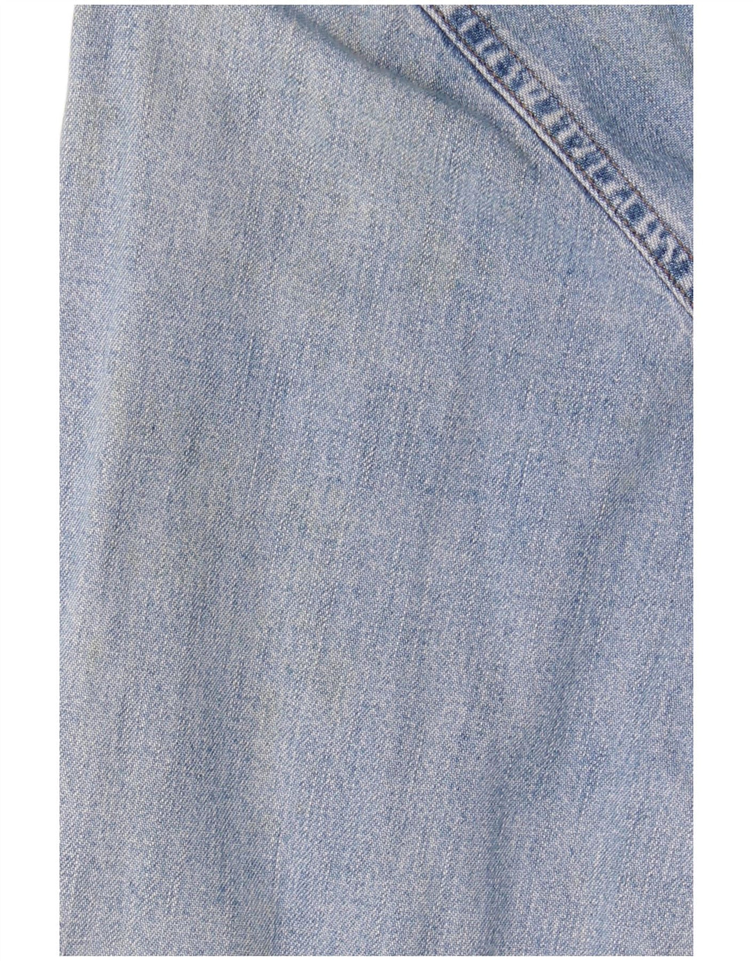 BENETTON Damen Jeanshemd UK 14 Mittelblaue Baumwolle