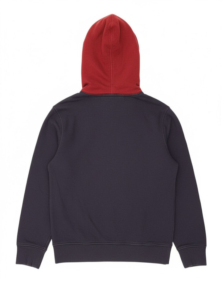 LEVI'S Mens Graphic Hoodie Jumper Small Navy Blue Cotton