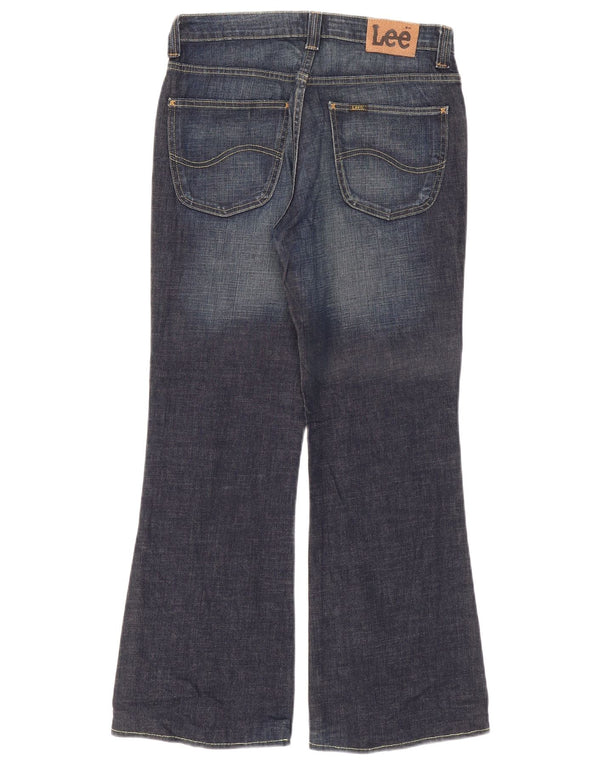 Lee Womens Felton Flared Jeans W31 L30 Marineblaue Baumwolle