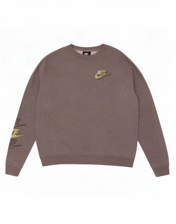 Nike Mens Graphic Sweatshirt Jumper Medium Grey Cotton