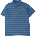 Nike Herren-Poloshirt XL, blau gestreift, Polyester