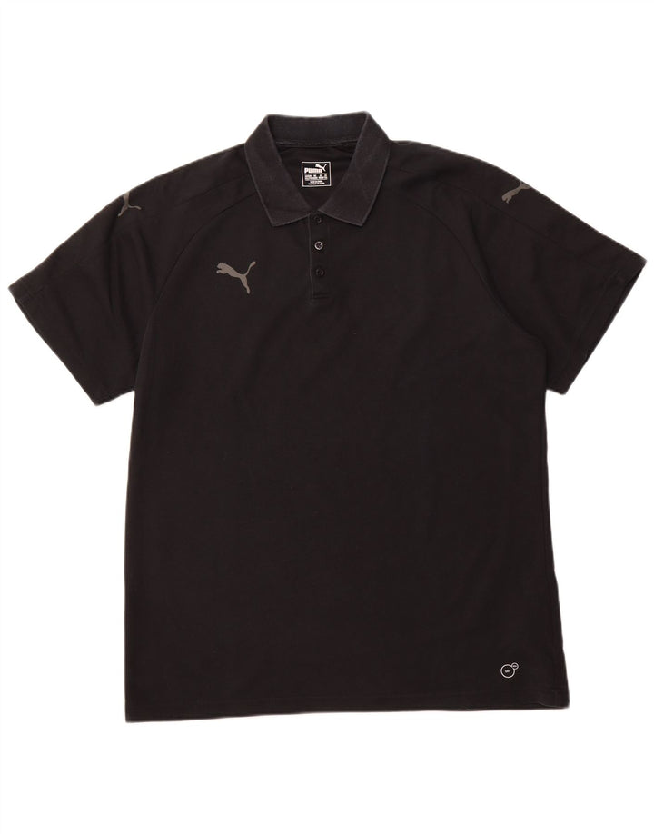 PUMA Herren Poloshirt 2XL Schwarz Baumwolle