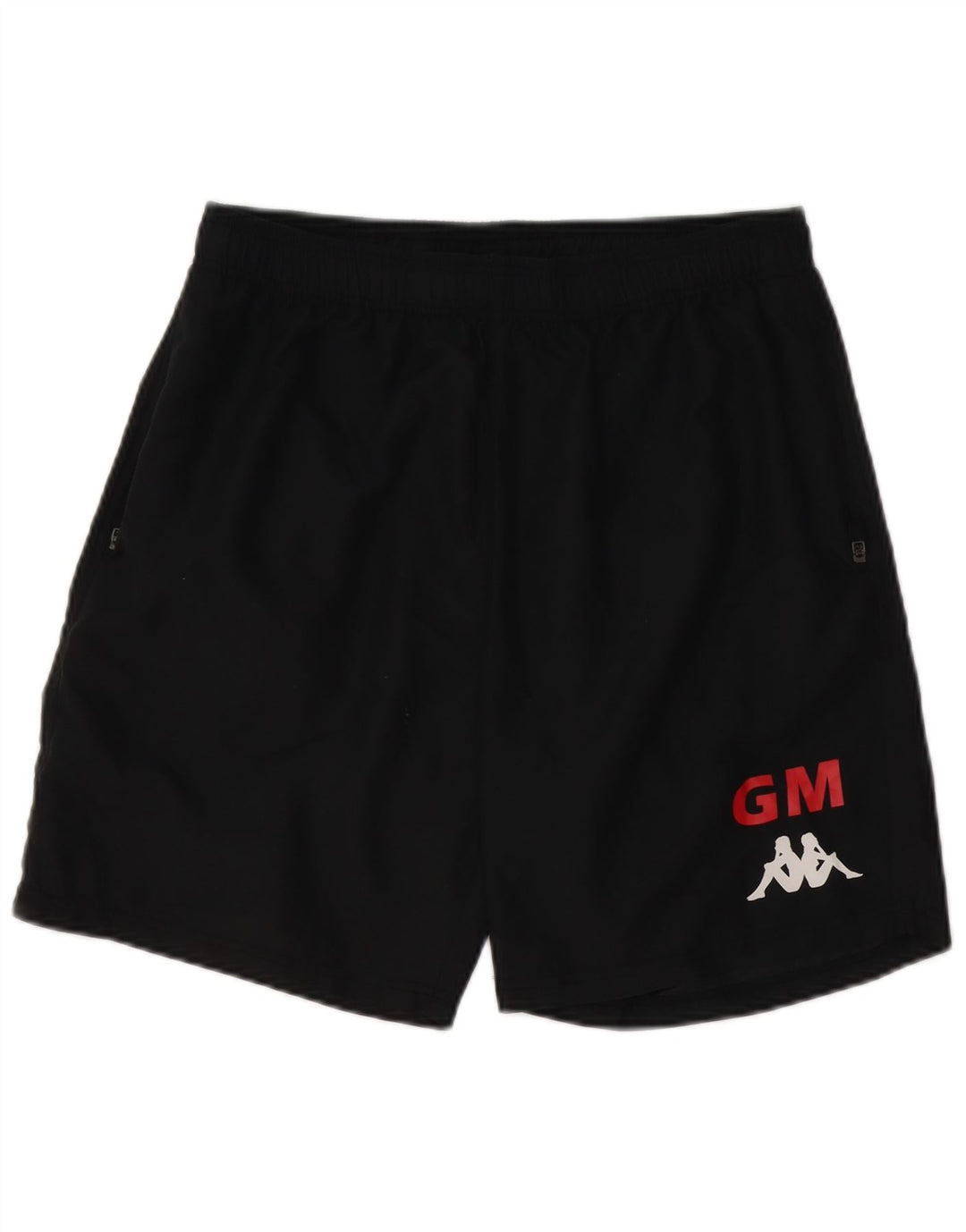 Kappa Herren Graphic Sport Shorts Large Schwarz Polyester