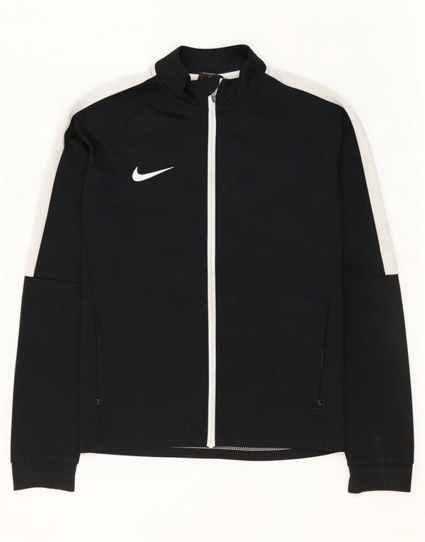 Nike Jungen Dri Fit Trainingsanzug-Top-Jacke, 12–13 Jahre, Größe L, Schwarz, Farbblock