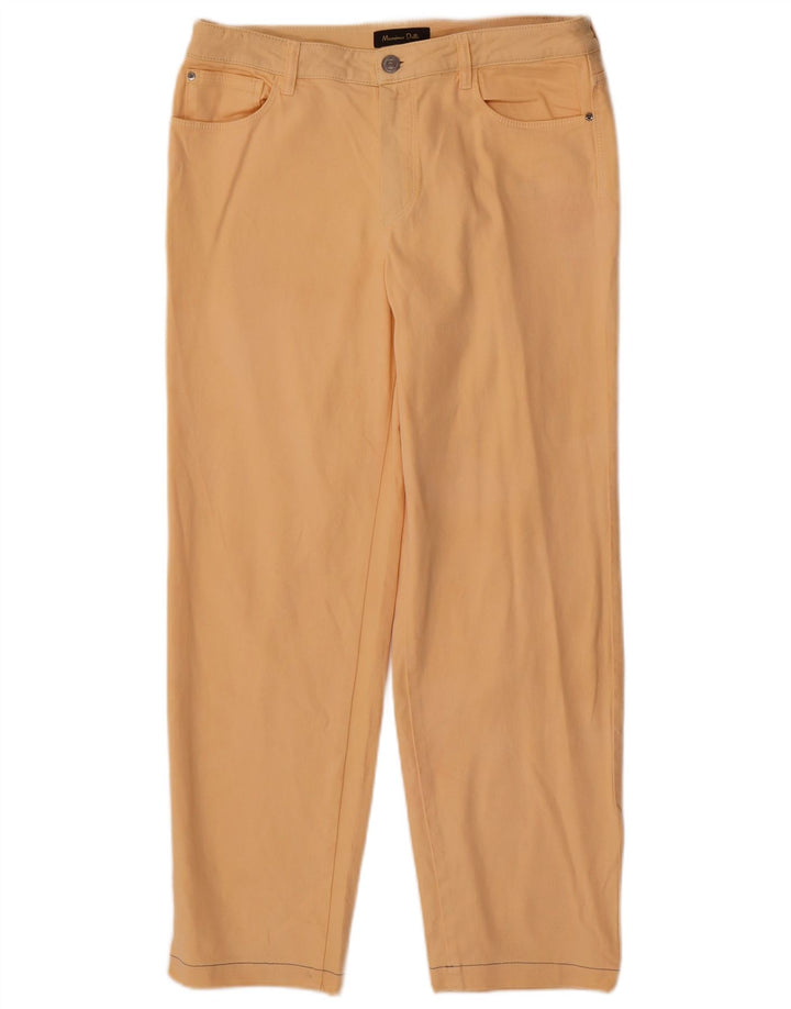 Massimo Dutti Damen Gerade Freizeithose EU 40 Medium W30 L27 Gelb