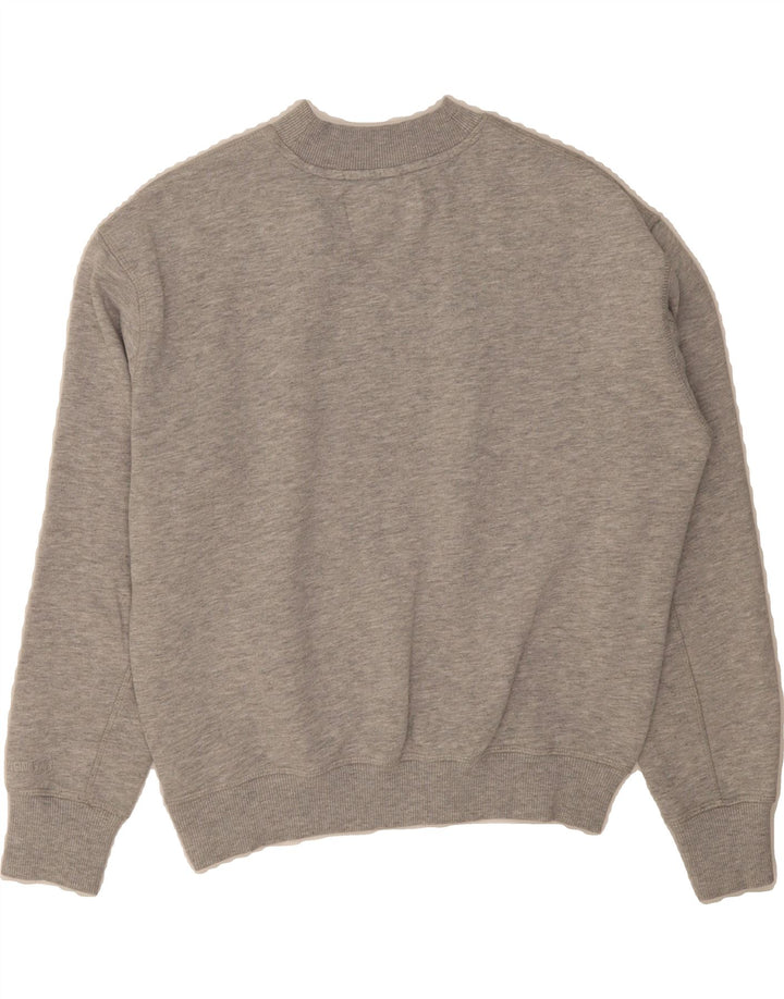 CALVIN KLEIN JEANS Mens Graphic Sweatshirt Jumper Medium Grey Flecked Vintage Calvin Klein Jeans and Second-Hand Calvin Klein Jeans from Messina Hembry 