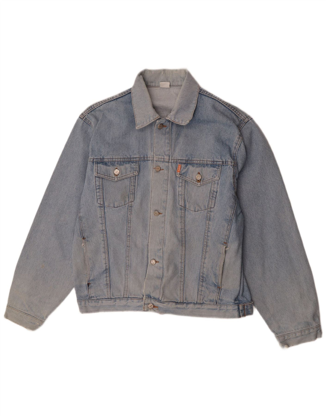 Vintage Herren Jeansjacke UK 40 Groß Blau