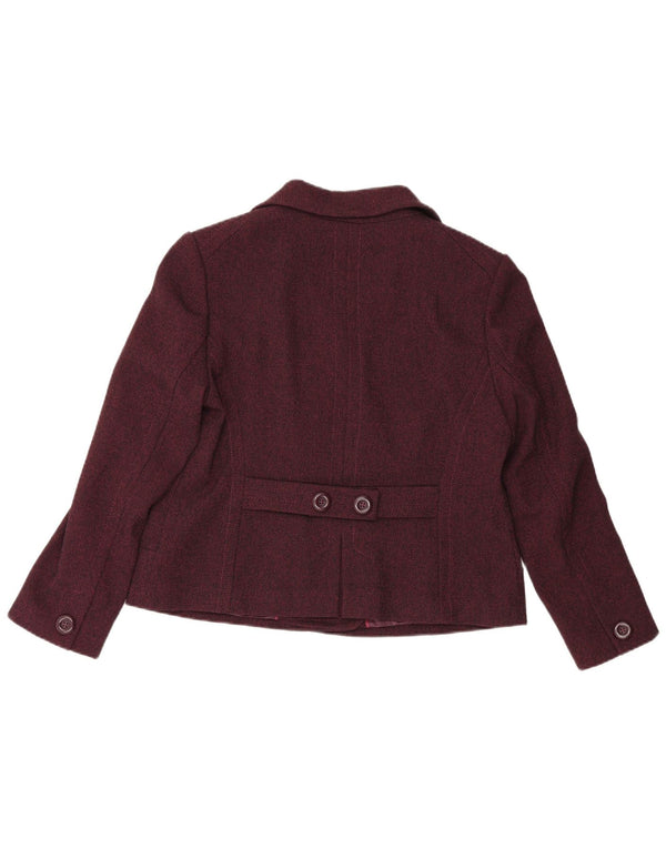 Marks & Spencer Damen Zweireihige Blazerjacke UK 18 XL Burgunderrot