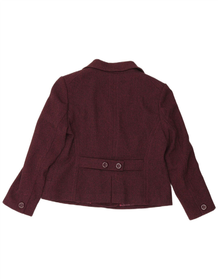 Marks & Spencer Damen Zweireihige Blazerjacke UK 18 XL Burgunderrot