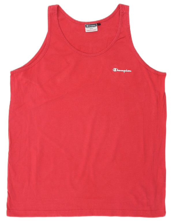 CHAMPION Damen Weste Top UK 20 2XL Rosa Baumwolle