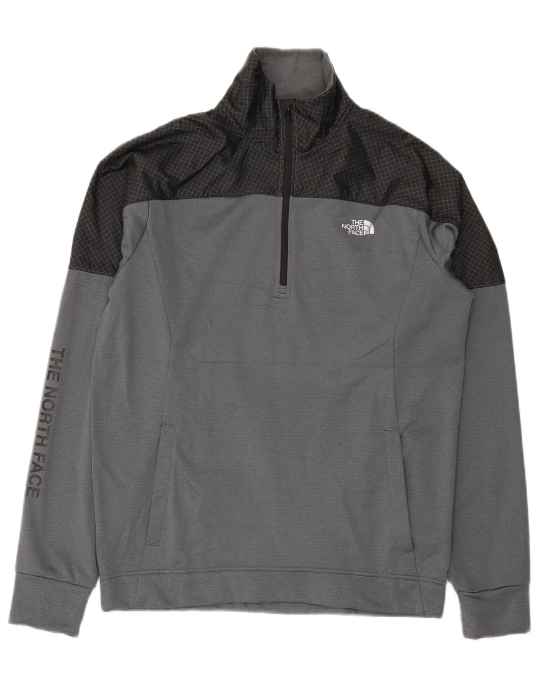 The North Face Herren-Sweatshirt mit Grafik, Größe S, Grau, Farbblock