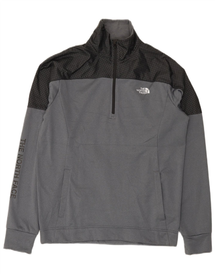 The North Face Herren-Sweatshirt mit Grafik, Größe S, Grau, Farbblock