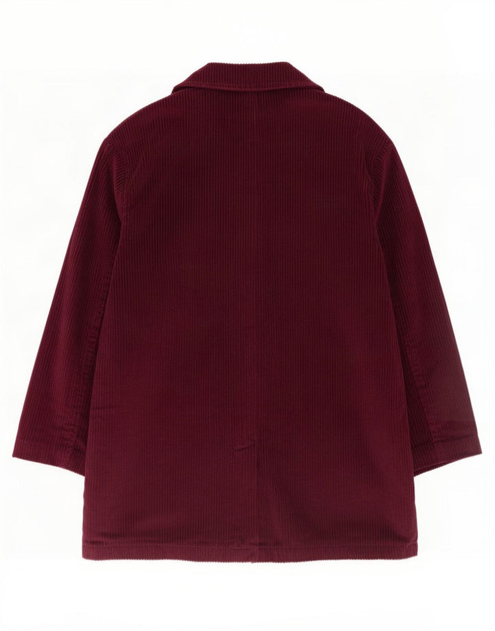 Eddie Bauer Damen Übergroße 3-Knopf-Blazerjacke, UK 14, mittleres Burgunderrot