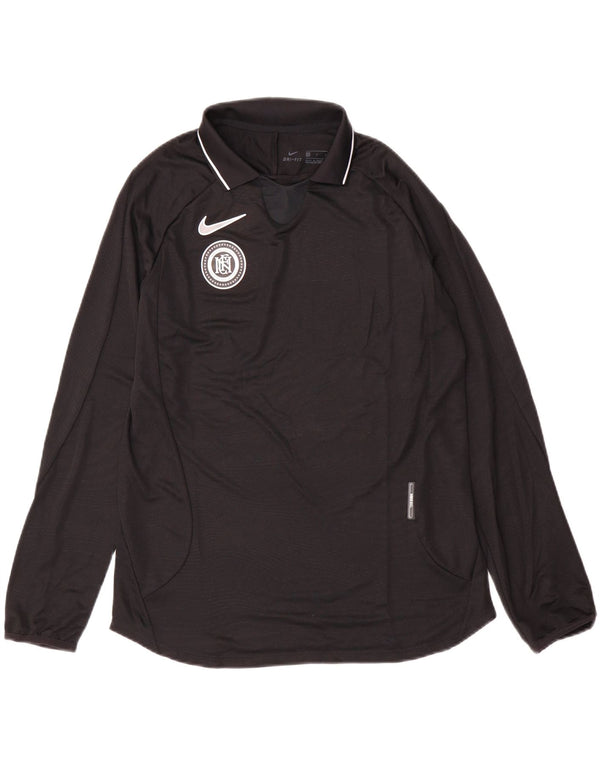 Nike Herren Dri Fit Top Langarm Small Schwarz Polyester