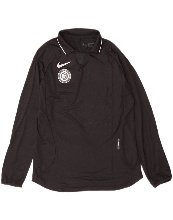 Nike Herren Dri Fit Top Langarm Small Schwarz Polyester