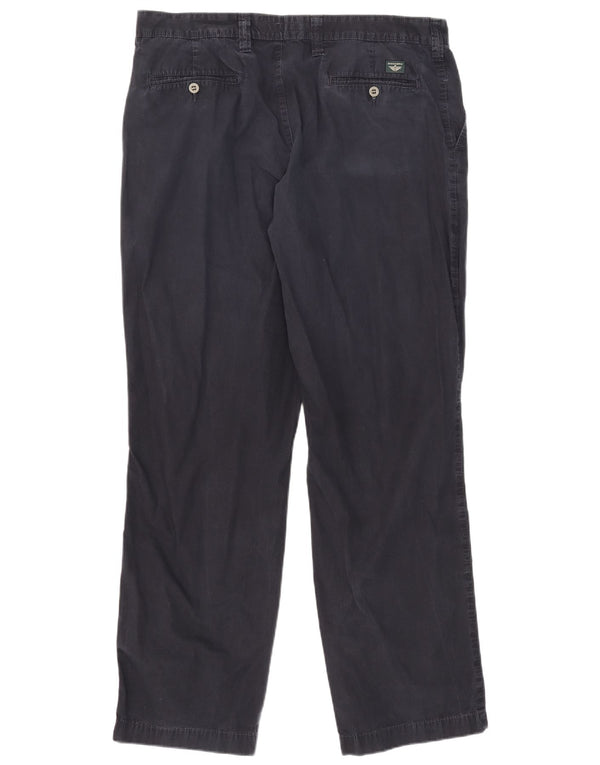 Dockers Herren Khakis Straight Chino Hose W38 L32 Marineblaue Baumwolle