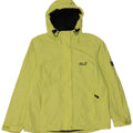 JACK WOLFSKIN Damen Regenjacke mit Kapuze UK 18 XL Grün Polyamid
