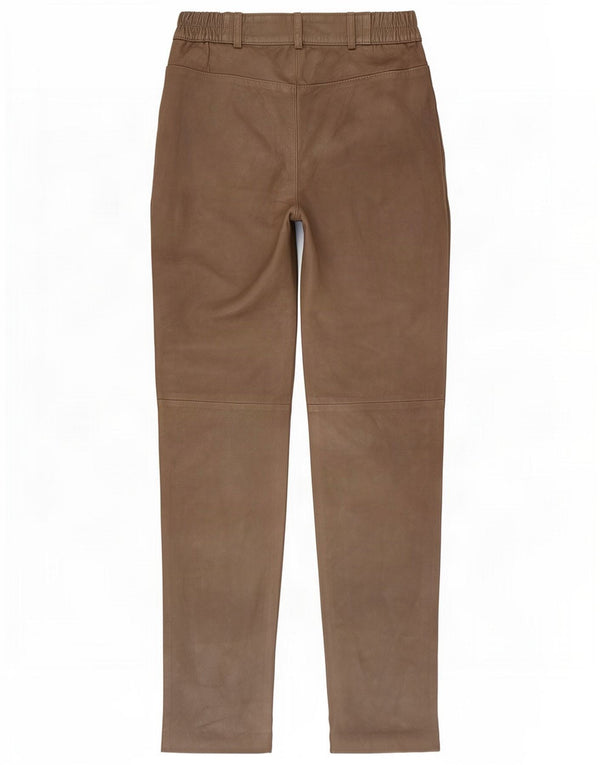 Patrizia Dini Damen Lederhose UK 8 Small W26 L28 Braun