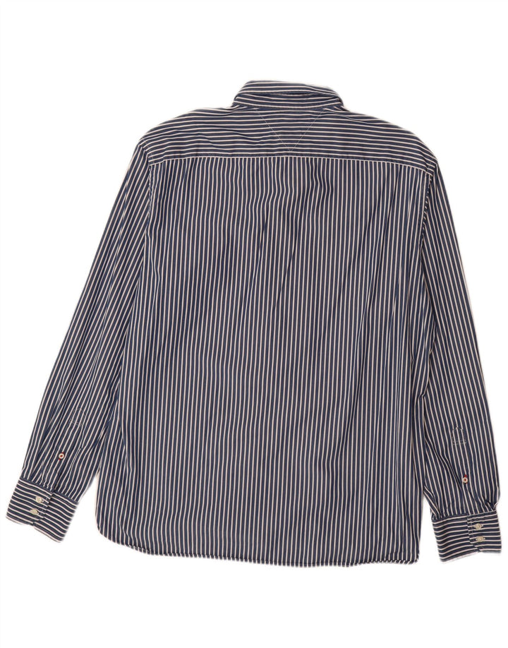 TOMMY HILFIGER Herrenhemd XL Marineblau gestreift
