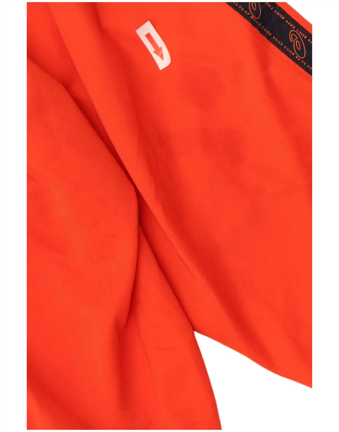 Asics Jungen Grafik-Trainingsanzug-Top-Jacke, 15–16 Jahre, orangefarbenes Polyester