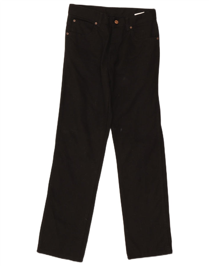 Wrangler Herren Straight Jeans W30 L31 Schwarze Baumwolle