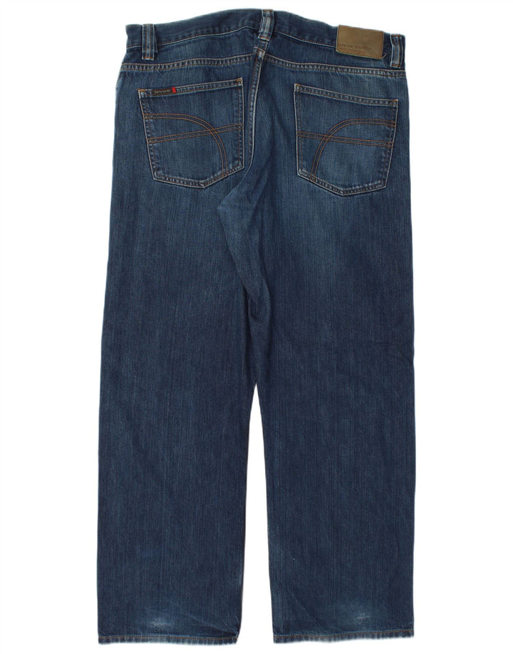 Pierre Cardin Herren Straight Jeans W38 L30 Blaue Baumwolle