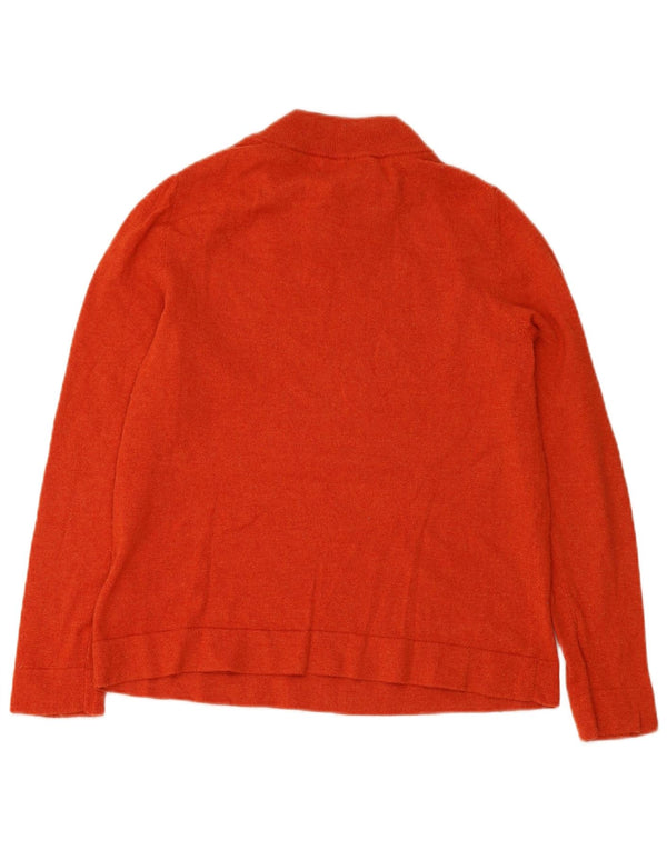 HOBBS Rollkragenpullover für Damen, UK 16, Größe L, orangefarbene Wolle