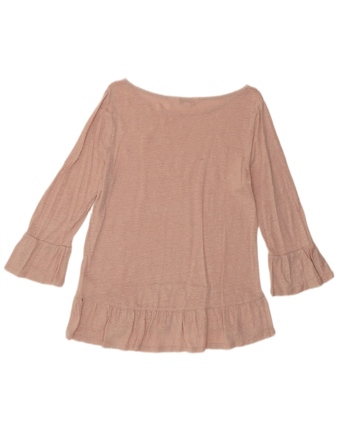 Boden Damen-Blusenoberteil mit 3/4-Ärmeln, Größe S, Rosa, Leinen