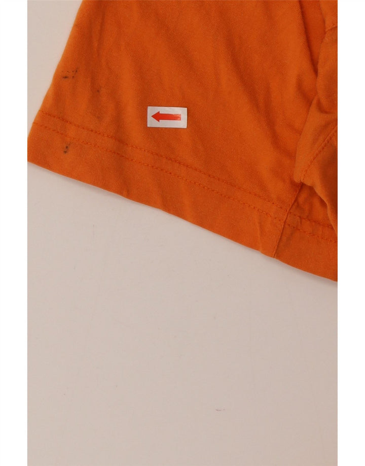 Adidas Herren T-Shirt Top Mittelorange Baumwolle