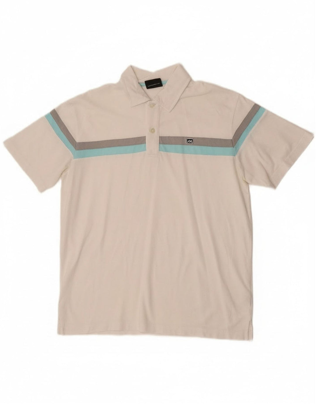 Lee Herren Poloshirt Mittelweiß gestreift