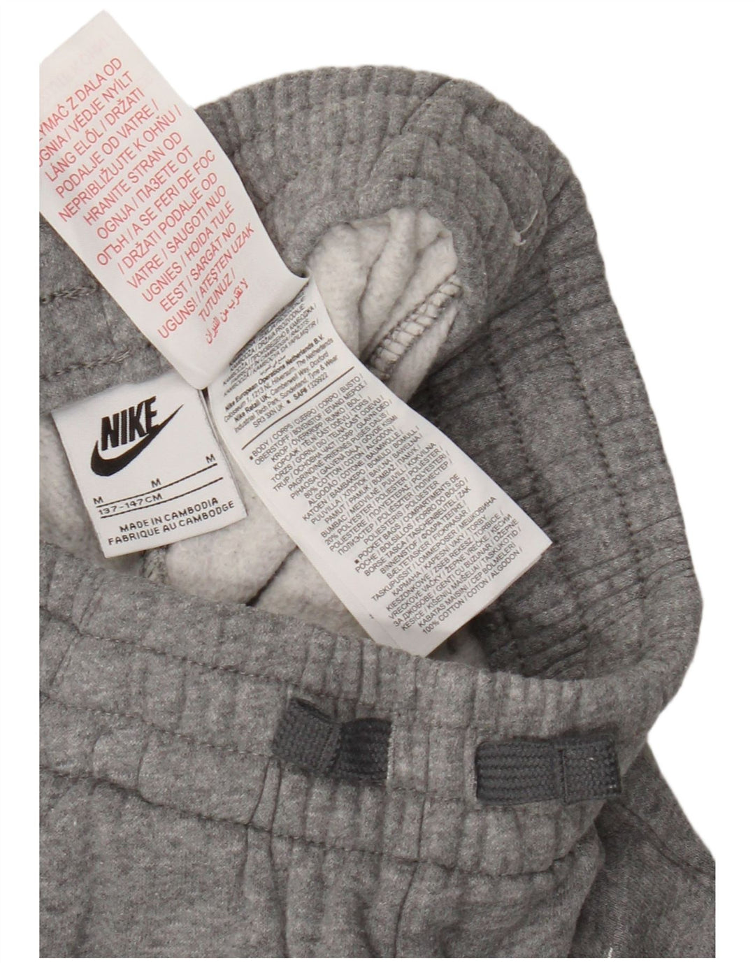 Nike Trainingshose für Jungen, Jogger, 10–11 Jahre, mittelgraue Baumwolle