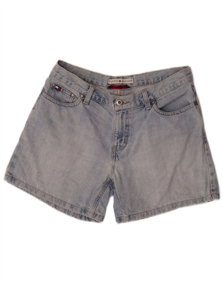 Tommy Hilfiger Damen Distressed Denim Shorts W28 Mittelblau