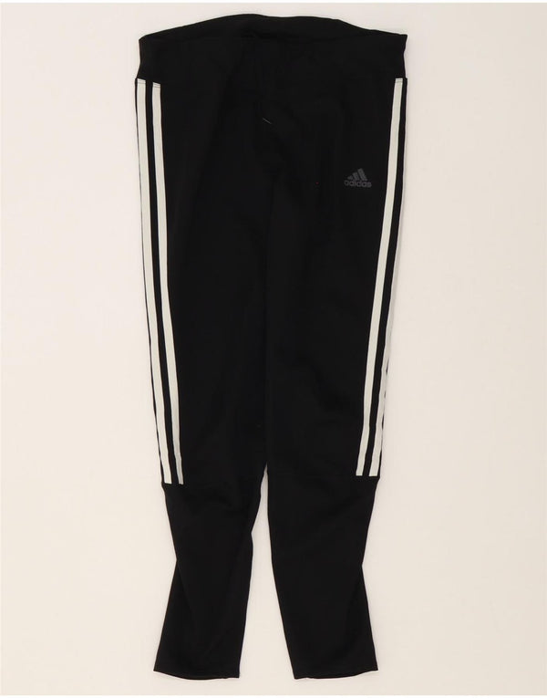 Adidas Damen Climalite Crop Leggings UK 12/14 Medium Schwarz Polyester
