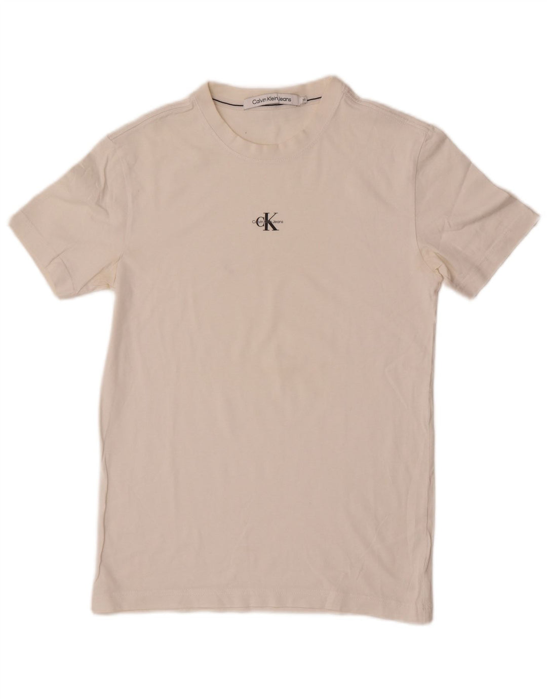Calvin Klein Jeans Herren T-Shirt Top XS Weiß
