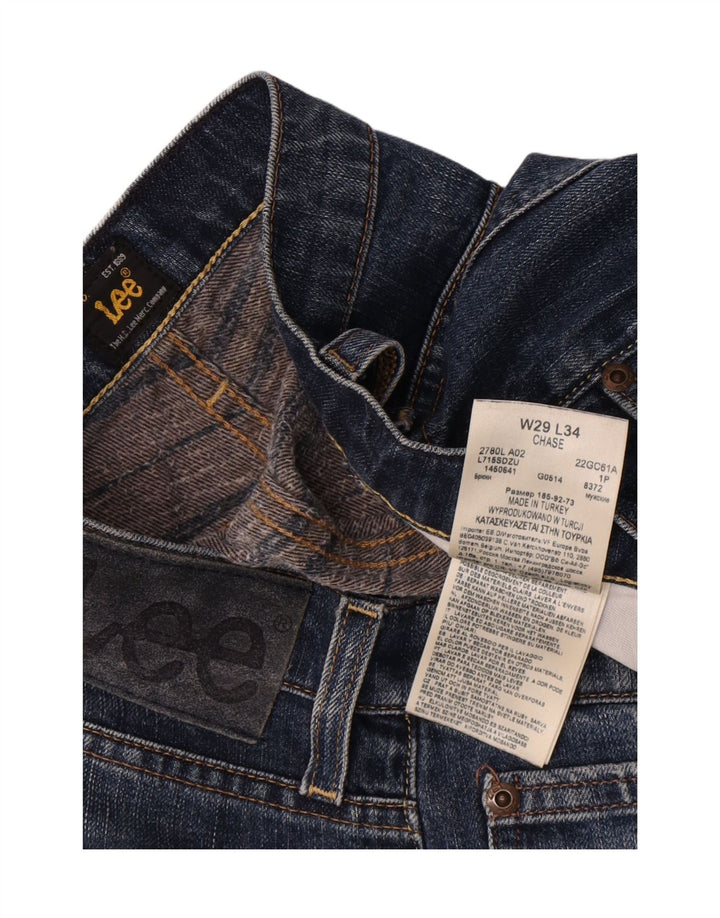 Lee Herren Chase Tapered Jeans W29 L31 Blaue Baumwolle
