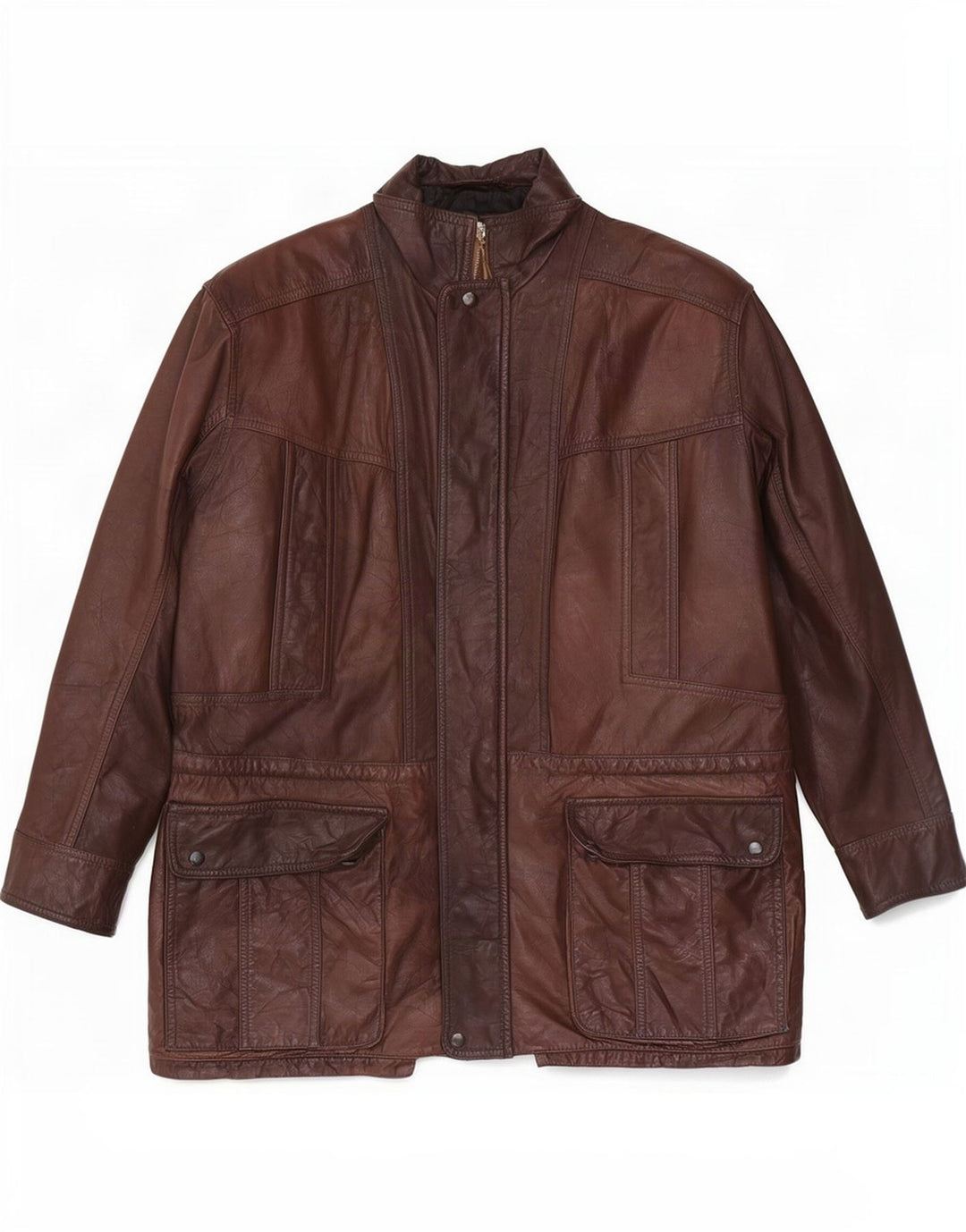 Vintage Herren Lederjacke UK 42 XL Braun